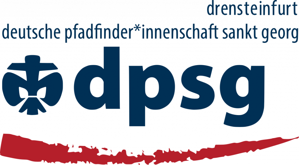 Das hier ist ein offizielles Logo einer Untergruppe der DPSG. 
Es handelt sich um das DPSG Logo. Über dem Logo steht: deutsche pfadfinder*innenschaft sankt georg.
Darüber steht drensteinfurt.